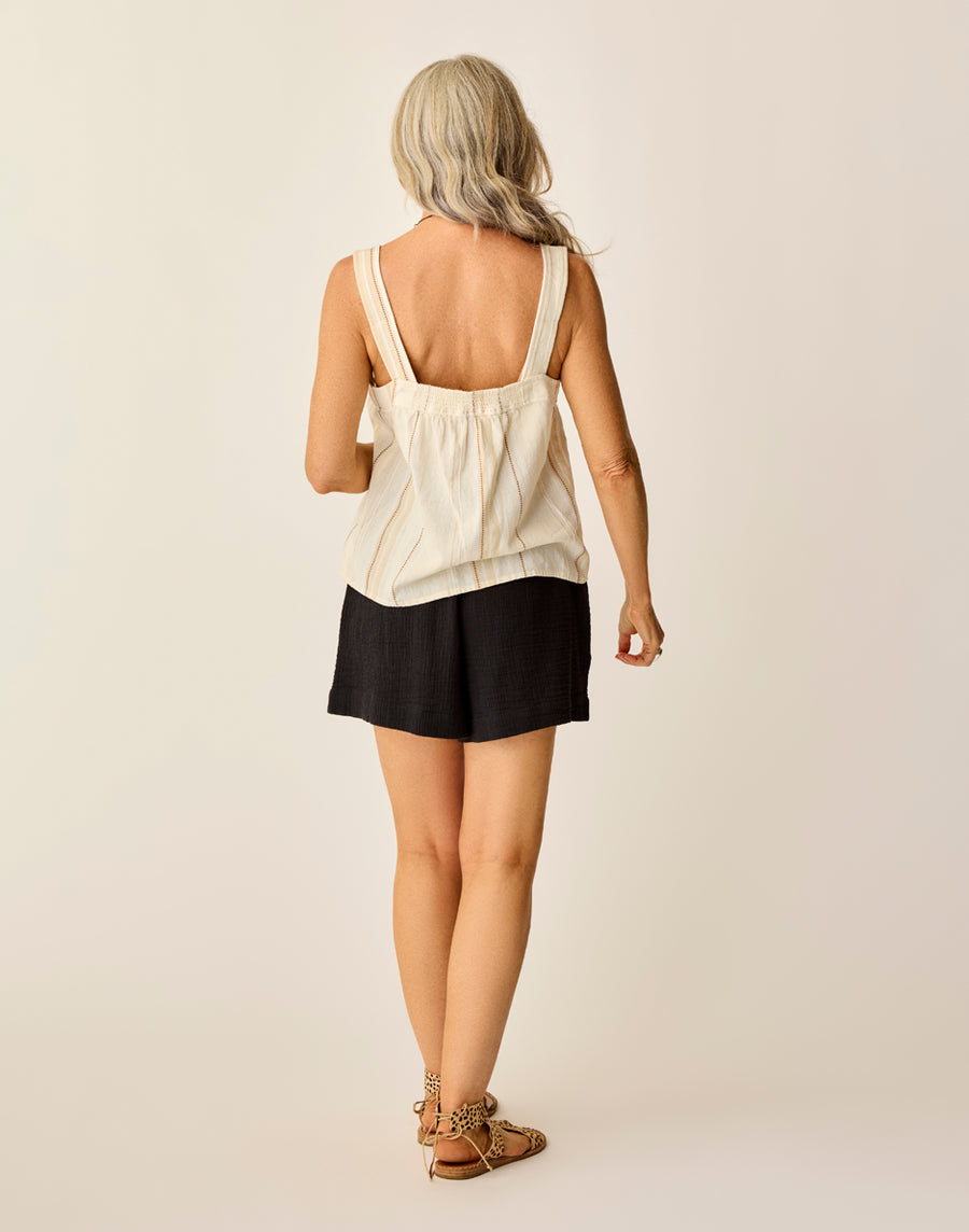 BLACK KEELY GAUZE SHORTS