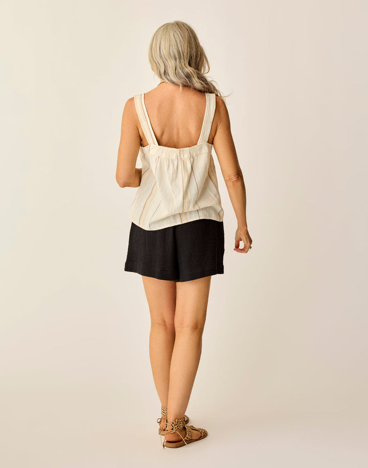 BLACK KEELY GAUZE SHORTS