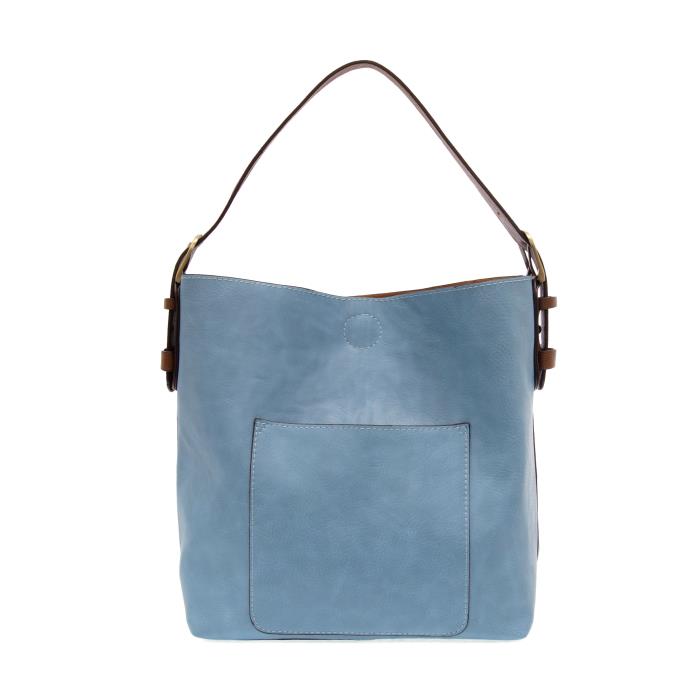 TRANQUIL BLUE HOBO WITH COFFEE HANDLE
