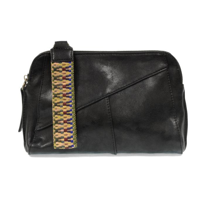 BLACK GIGI CROSSBODY W/WOVEN