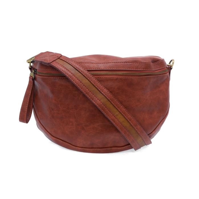 CINNAMON CONTRAST STRAP SLING/BELT BAG