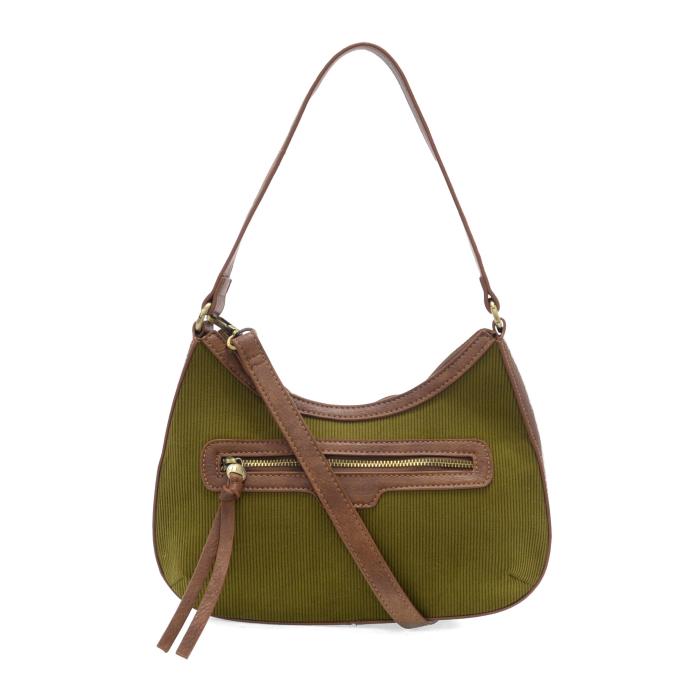 OLIVE CORDUROY HALLIE HOBO BAG