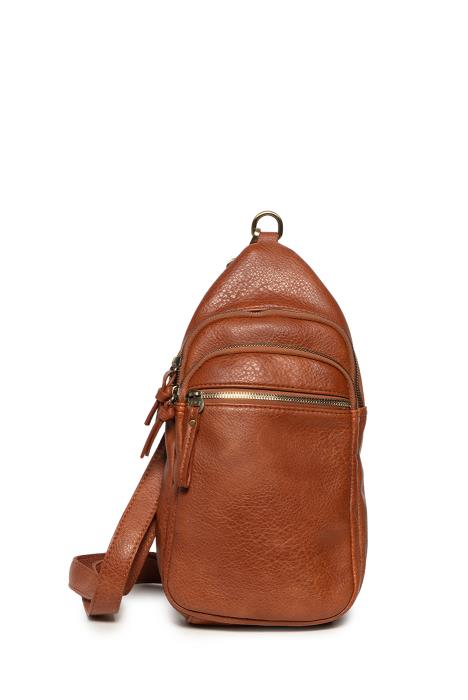 JAS COGNAC SLING CROSSBODY BAG
