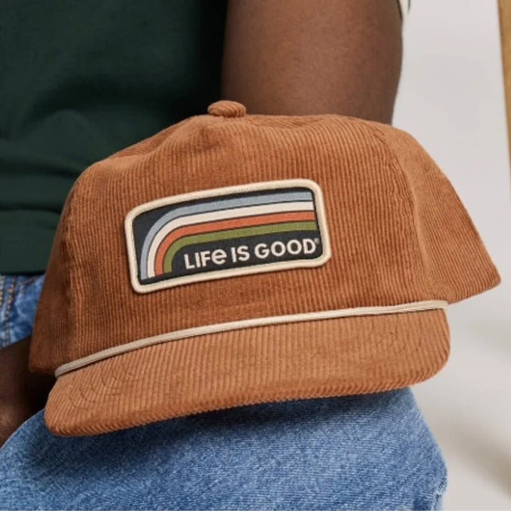 COPPER BROWN CORDUROY ROPE HAT