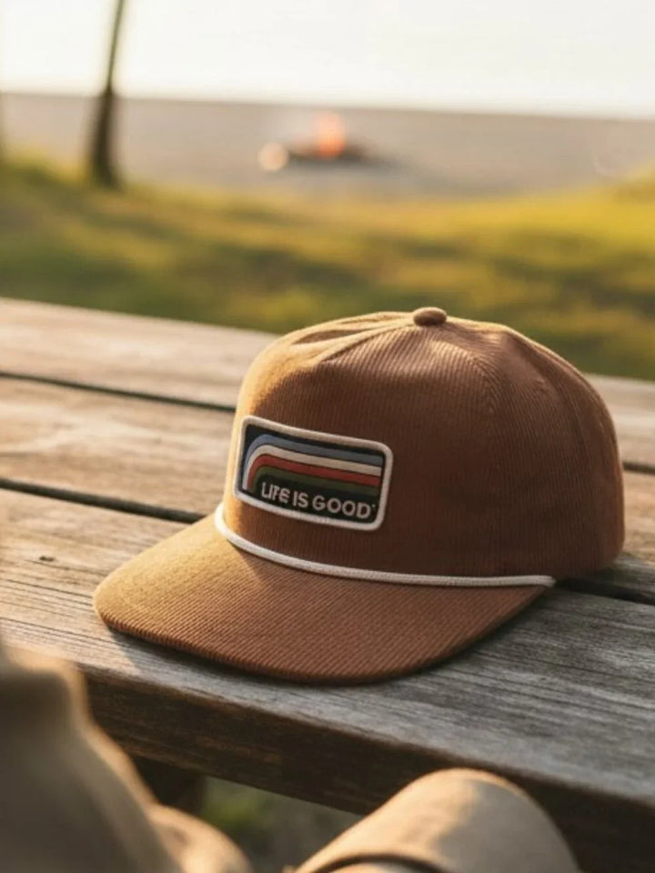 COPPER BROWN CORDUROY ROPE HAT