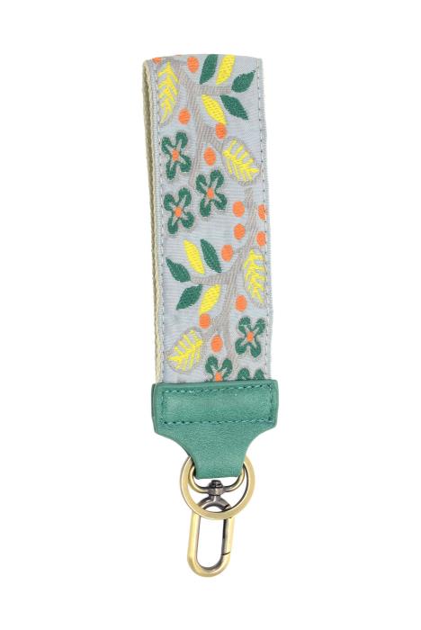 SKY BLUE DOGWOOD EASY FIND WRISTLET KEYCHAIN
