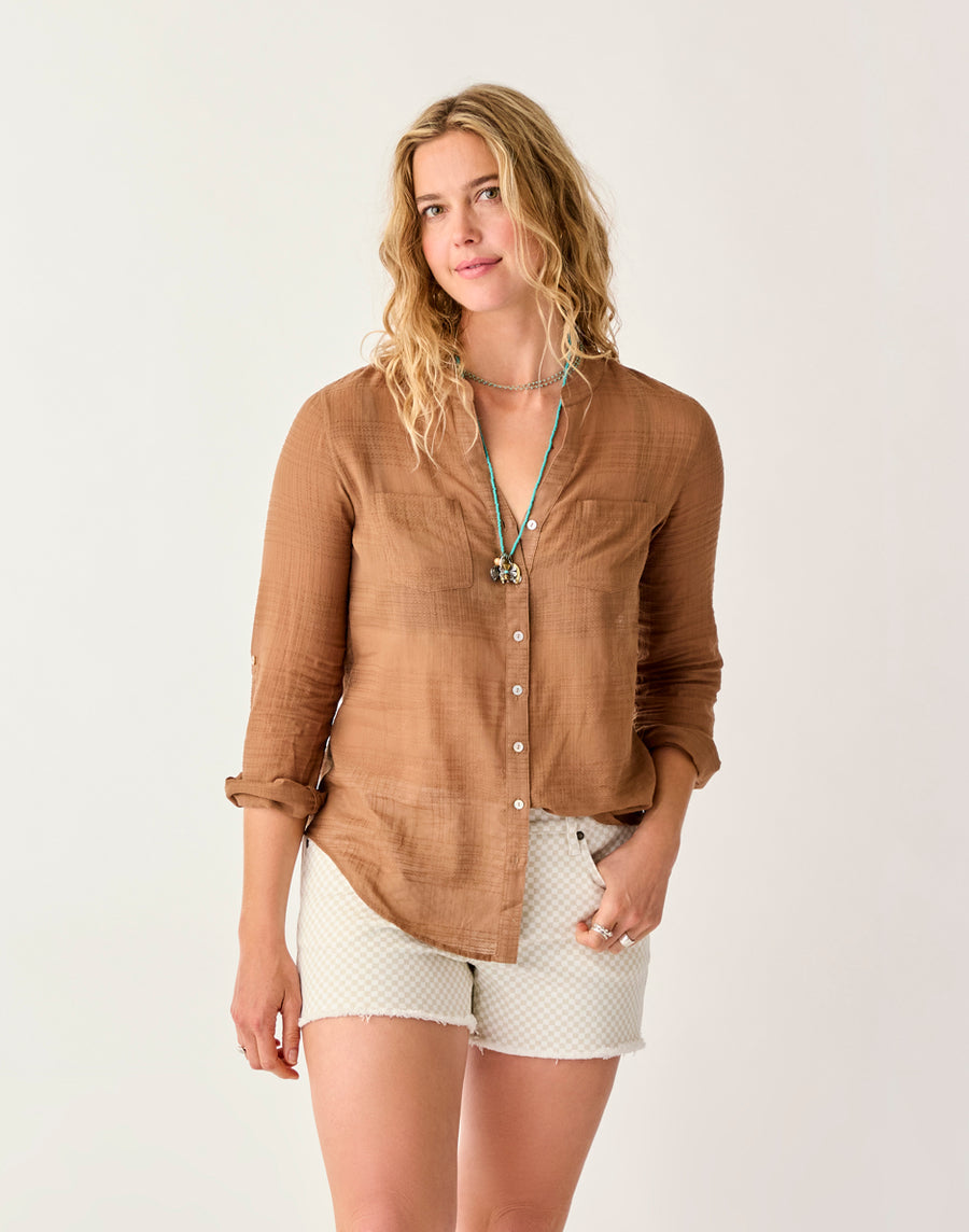 DYLAN RUM TEXTURED TUNIC
