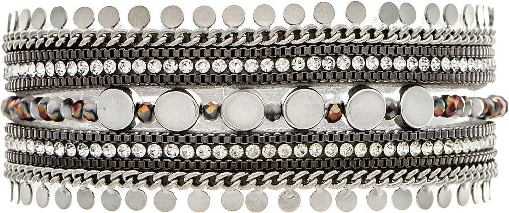 SILVER GREY MAGNETIC BRACELET