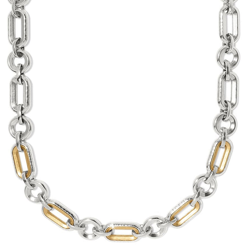 FERRARA MEDICI TWO TONE LINK NECKLACE
