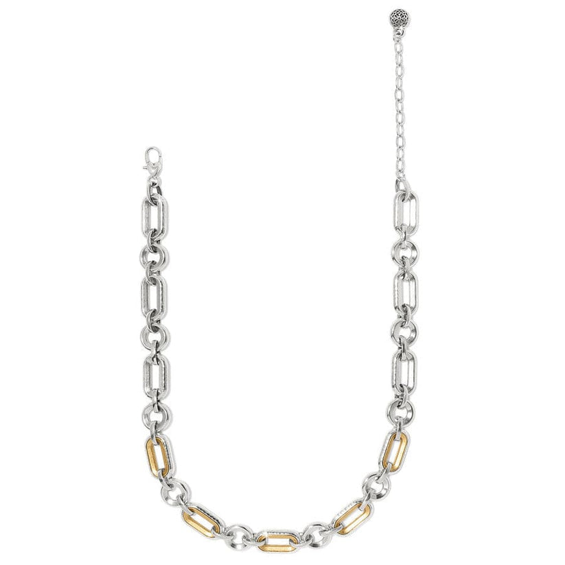 FERRARA MEDICI TWO TONE LINK NECKLACE
