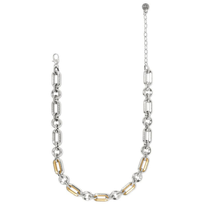 FERRARA MEDICI TWO TONE LINK NECKLACE