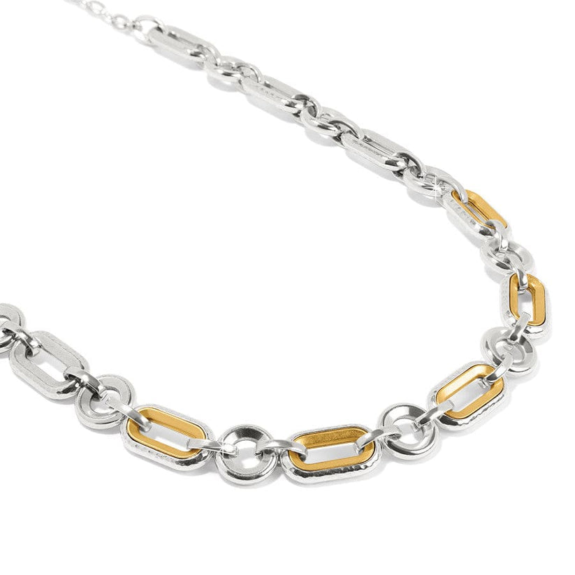 FERRARA MEDICI TWO TONE LINK NECKLACE