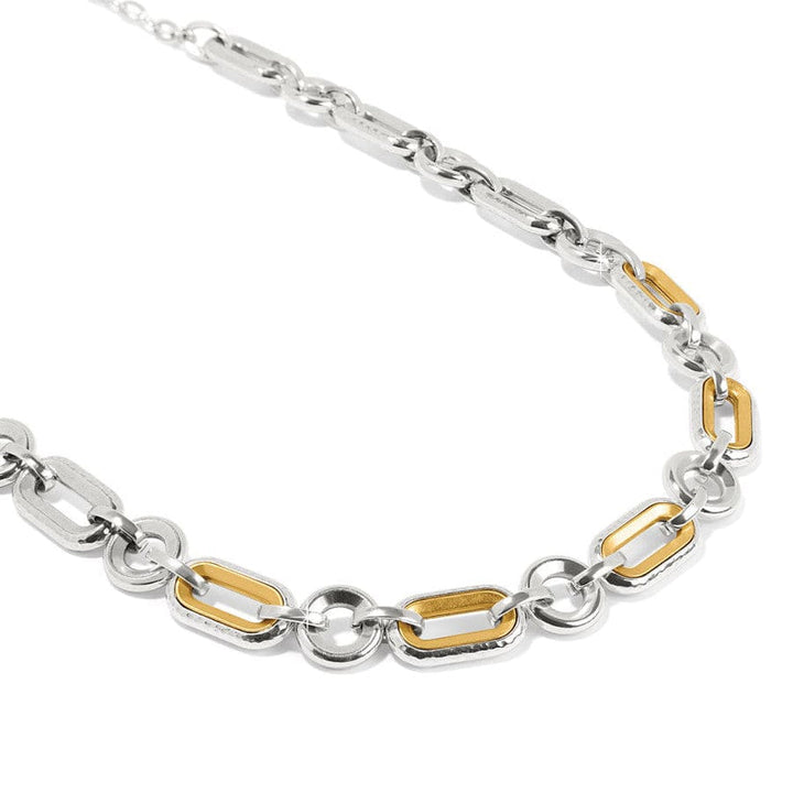 FERRARA MEDICI TWO TONE LINK NECKLACE
