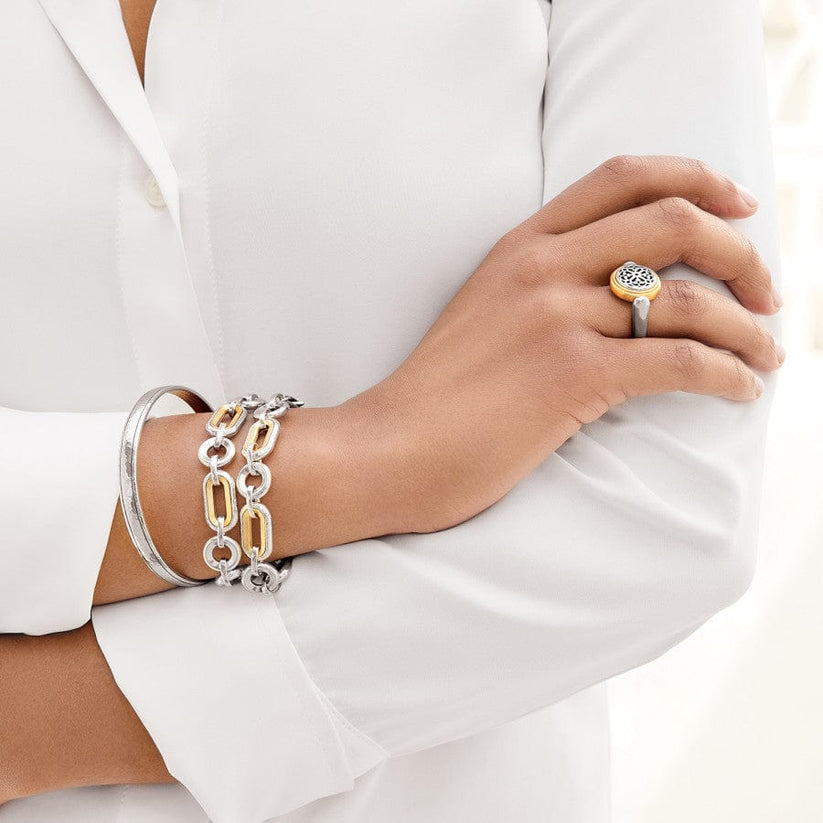 MEDICI TWO TONE LINK BRACELET