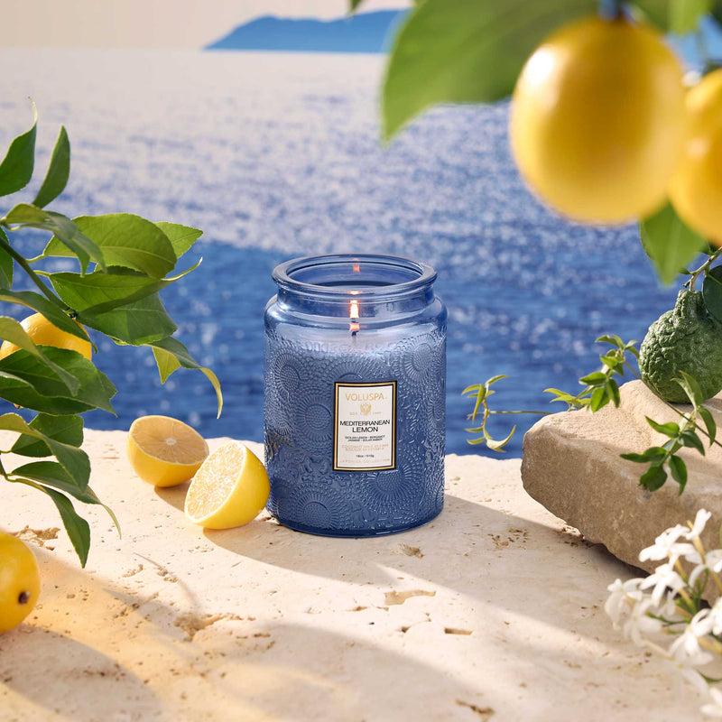 MEDITERRANEAN LEMON LARGE 18oz JAR CANDLE
