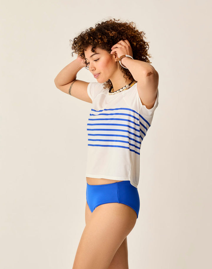 BILLIE BLUE STRIPE BANZAL TOP