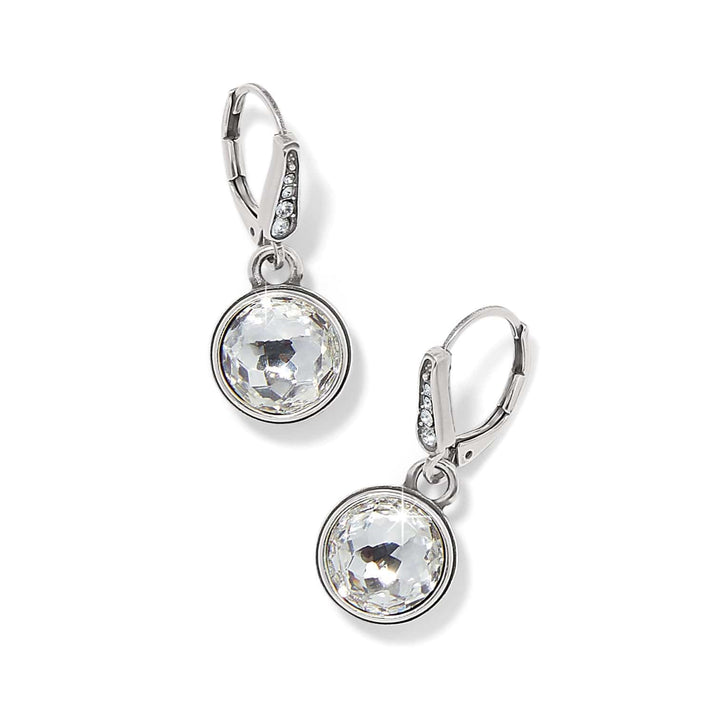 MERIDIAN AURA CLEAR LEVERBACK EARRINGS
