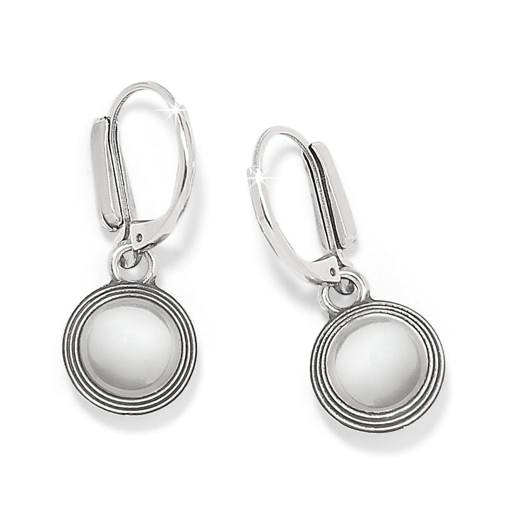 MERIDIAN AURA CLEAR LEVERBACK EARRINGS
