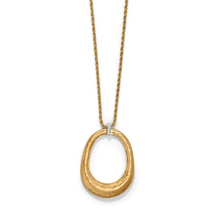 MERIDIAN GEO OPEN RING PENDANT NECKLACE
