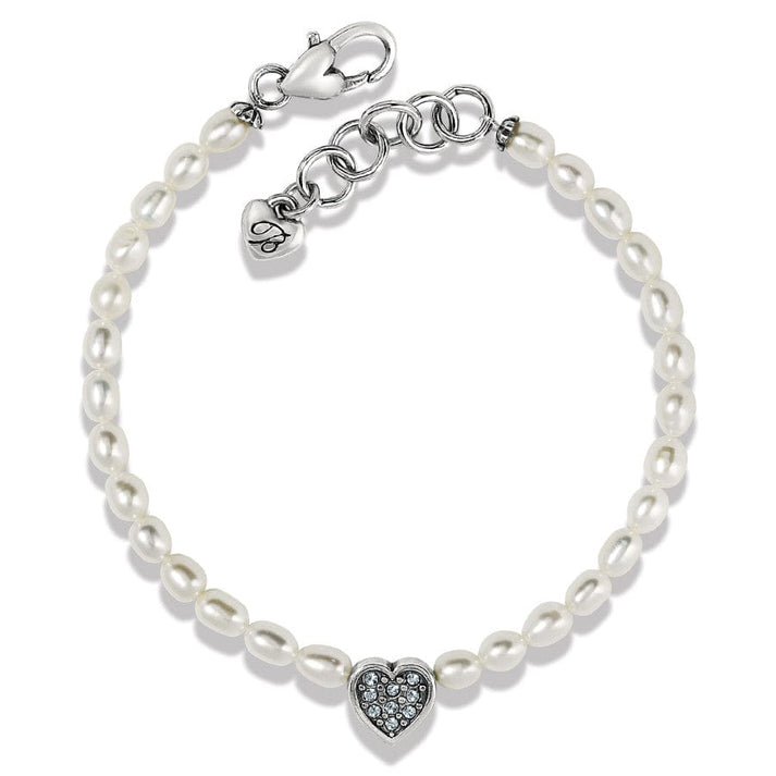MERIDIAN ZENITH HEART PEARL BRACELET