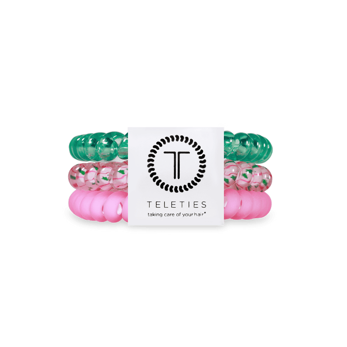 MERRY PINKMAS SMALL SPIRAL HAIR TIES