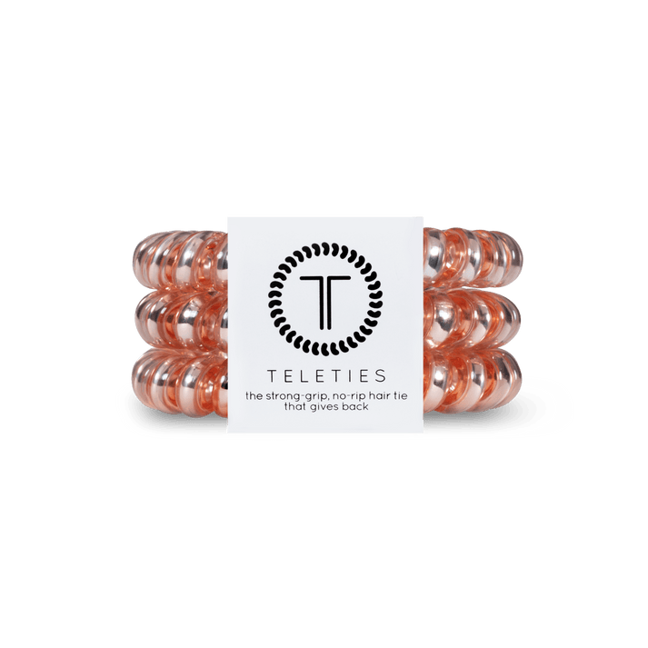 MILLENNIAL PINK LARGE SPIRAL HAIR TIES
