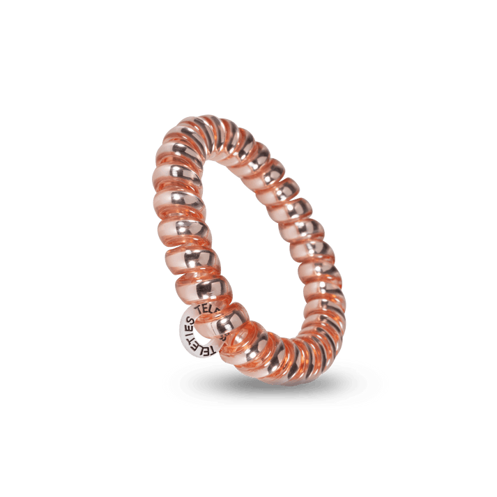 MILLENNIAL PINK LARGE SPIRAL HAIR TIES