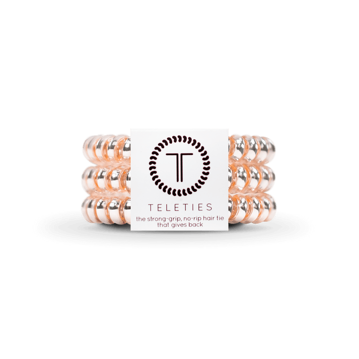 MILLENNIAL PINK SMALL SPIRAL HAIR TIES
