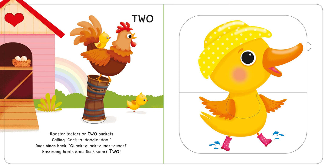 MY FIRST MIX & MATCH PUZZLE BOOK: FARM ANIMALS LEARN TO COUNT