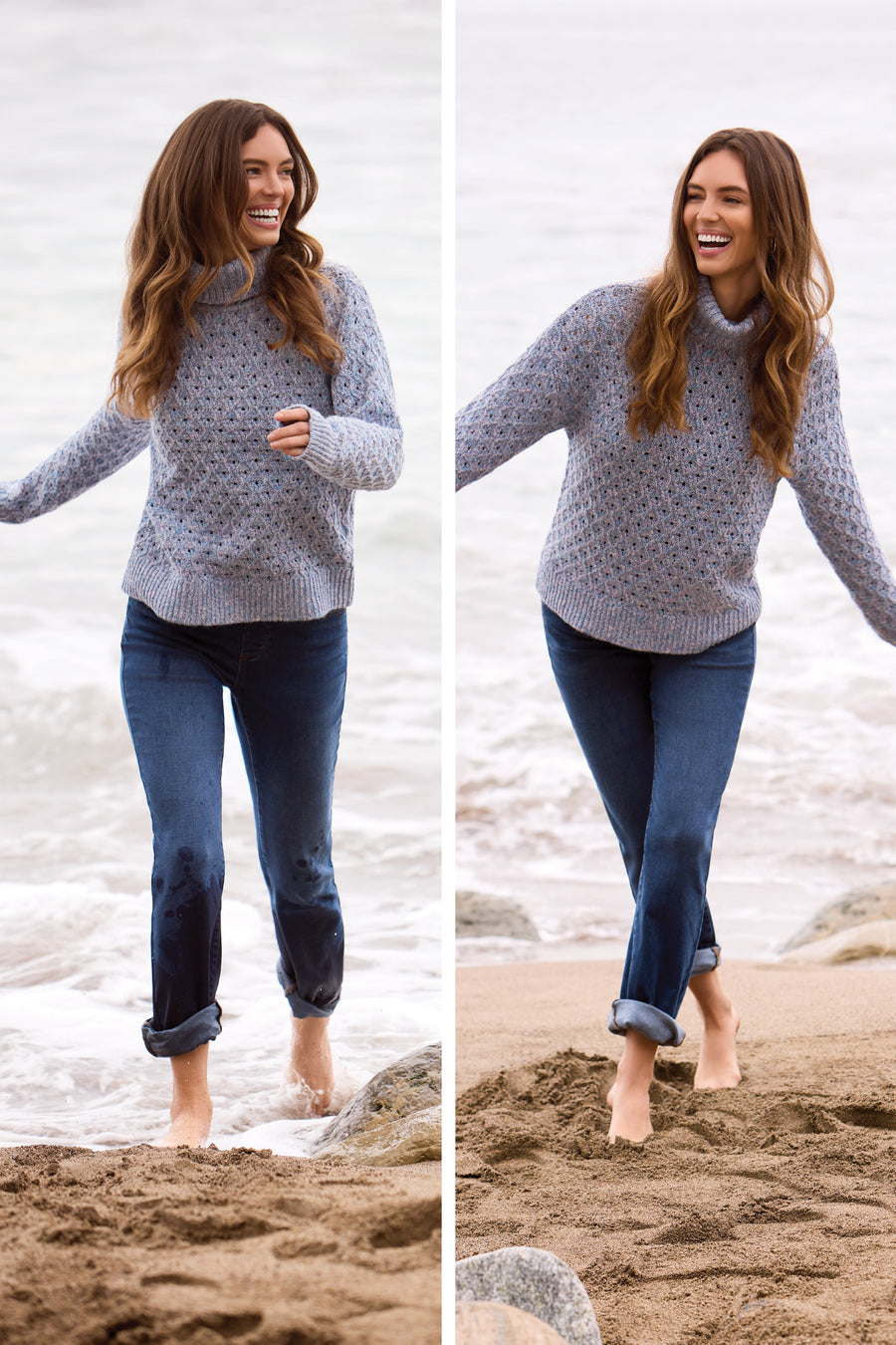 AUDREY BOUNDLESS FADED DENIM STRAIGHT LEG CROP JEANS
