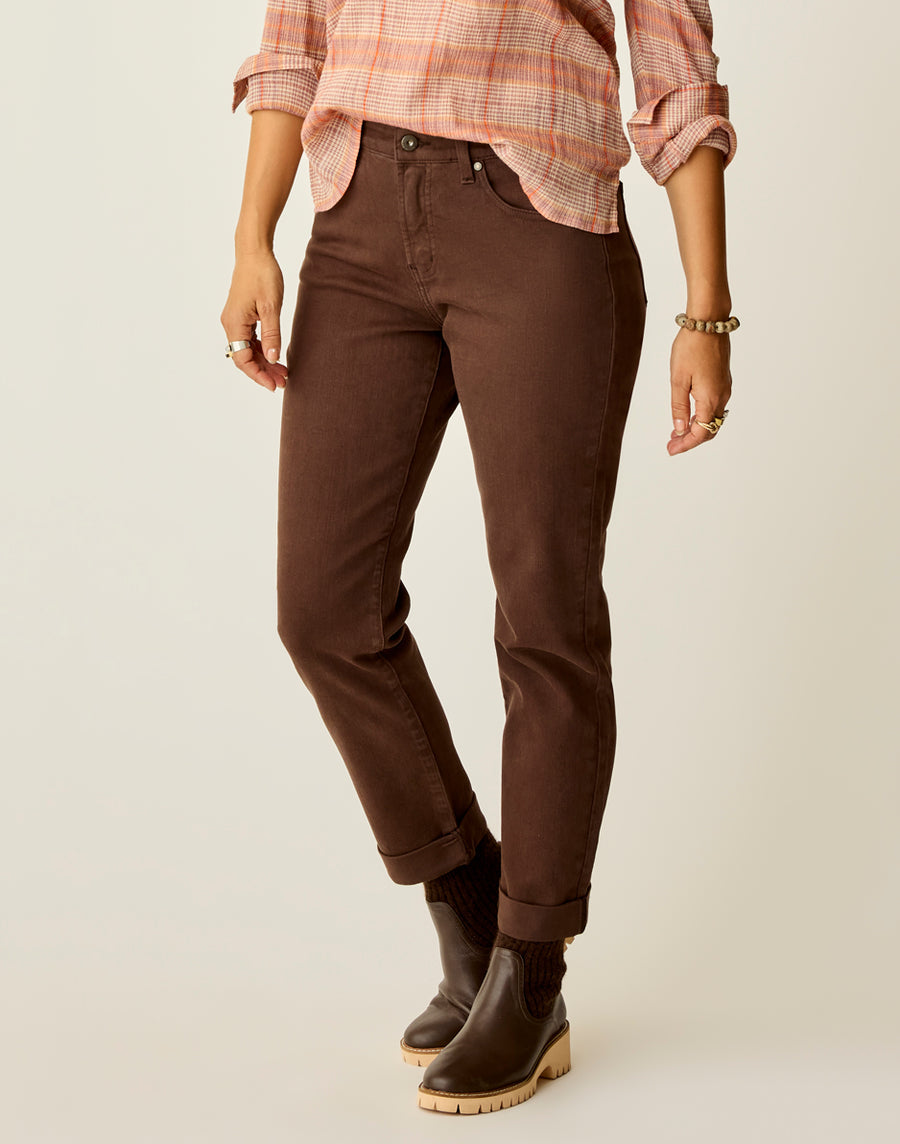ESPRESSO CARSON HIGH RISE JEANS
