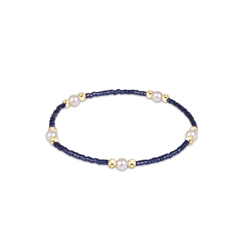 NAVY GAMEDAY HOPE PURPOSE PEARL BRACELET
