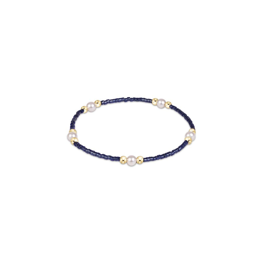 NAVY GAMEDAY HOPE PURPOSE PEARL BRACELET
