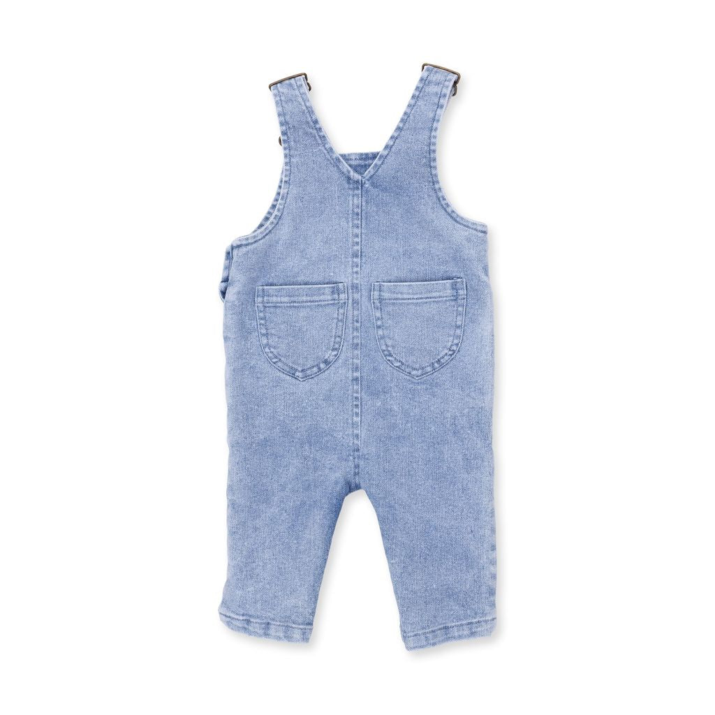 OLD SCHOOL BLUE STRETCH DENIM OVERALL