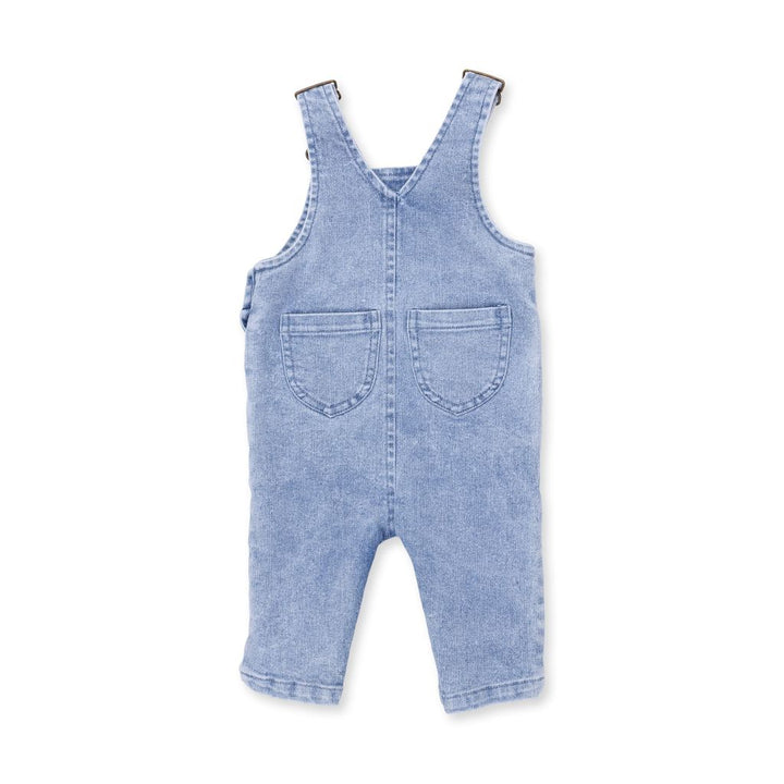 OLD SCHOOL BLUE STRETCH DENIM OVERALL