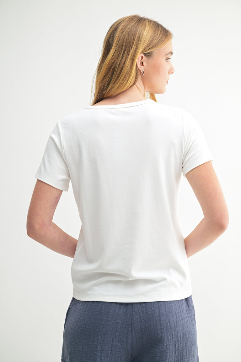 JILL LUXE KNIT TEE