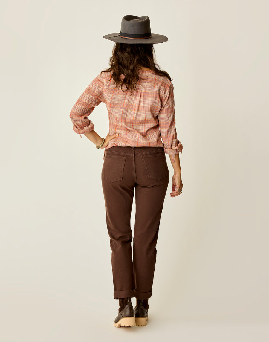 ESPRESSO CARSON HIGH RISE JEANS
