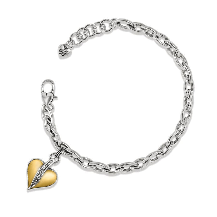 PRECIOUS HEART TWO TONE BRACELET

