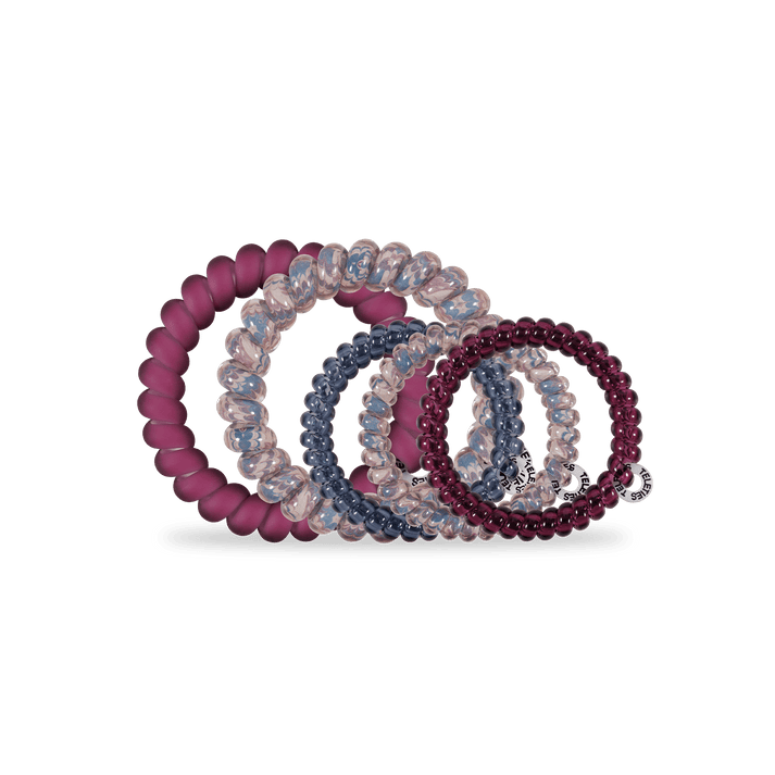 PURPLE HAZE MIXED PACK SPIRAL HAIR TIES