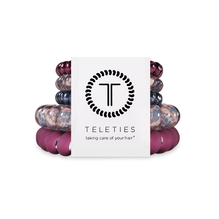 PURPLE HAZE MIXED PACK SPIRAL HAIR TIES