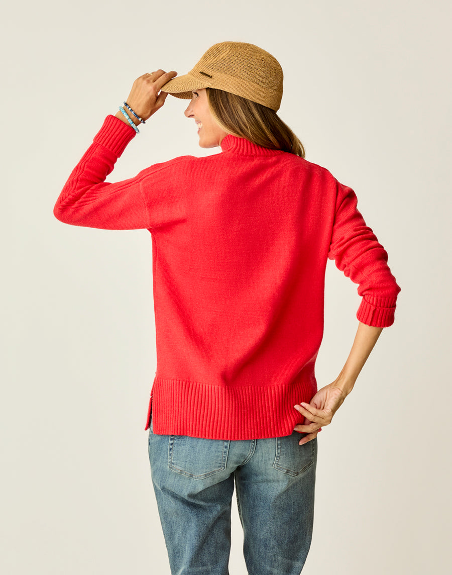 POINSETTIA WOODWARD SWEATER
