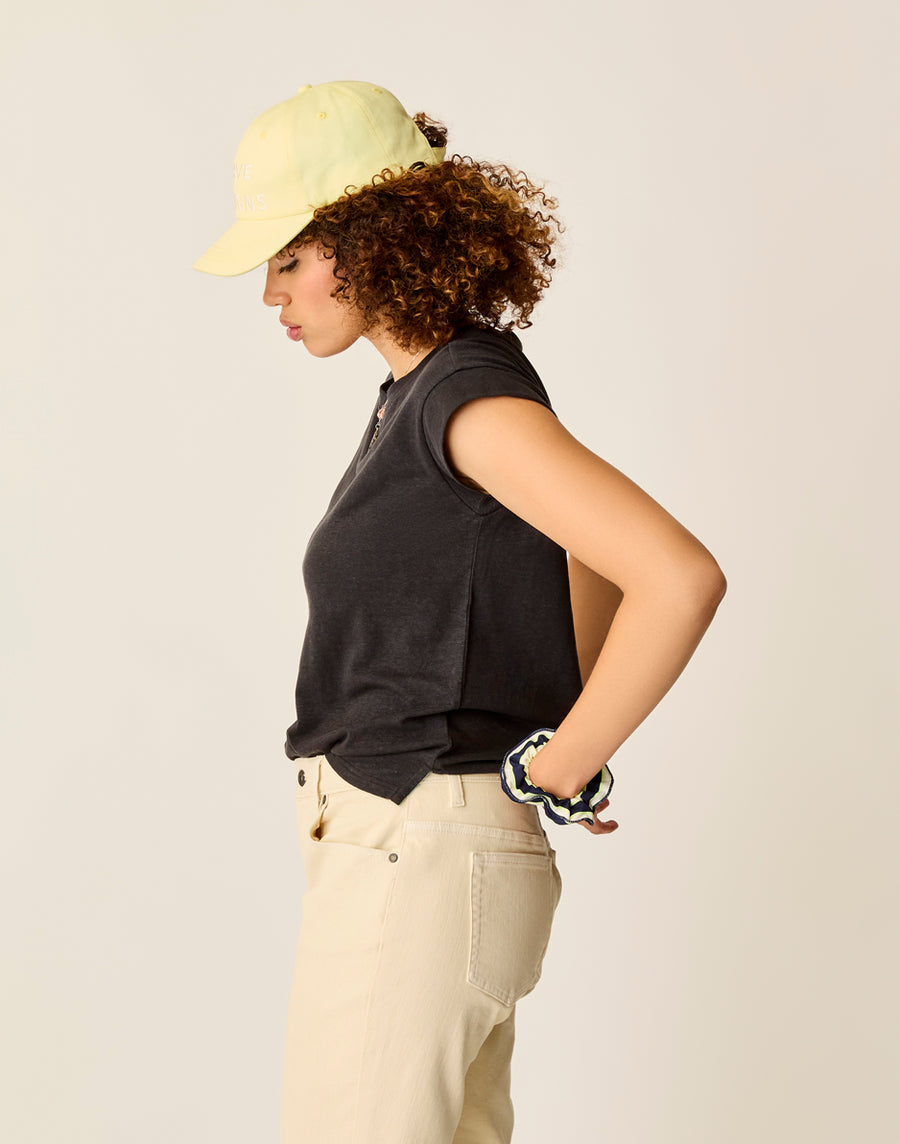 ASTRID BLACK HEMP TEE
