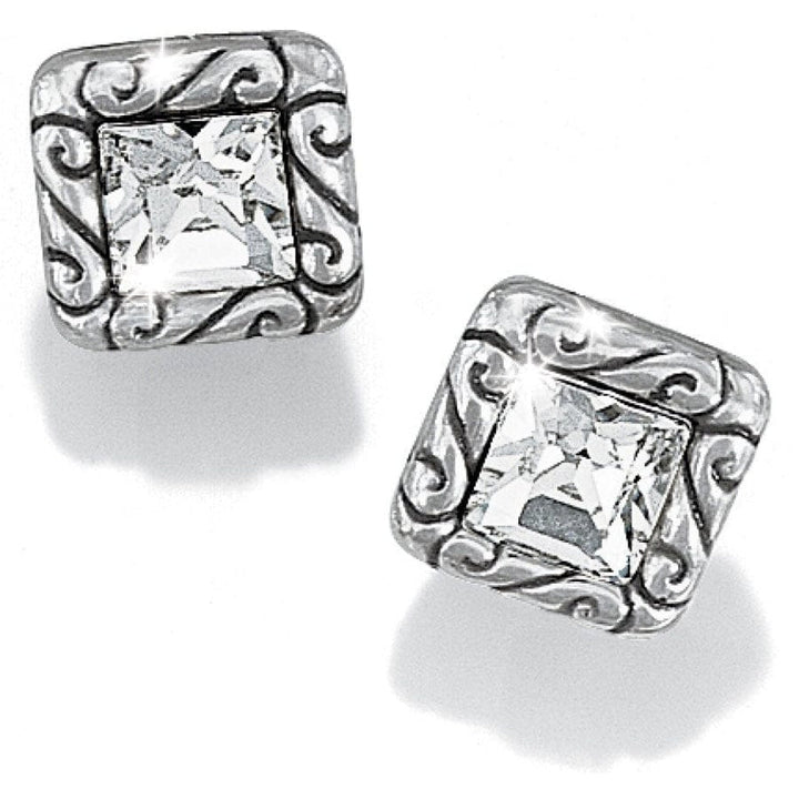 CLEAR REGINA MINI POST EARRINGS