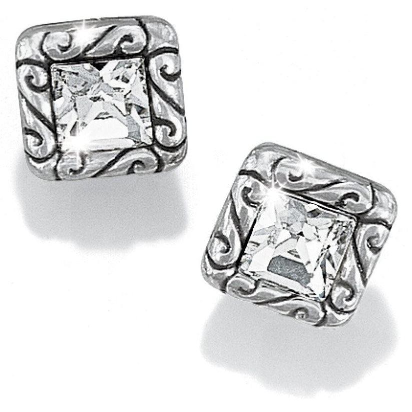 CLEAR REGINA MINI POST EARRINGS

