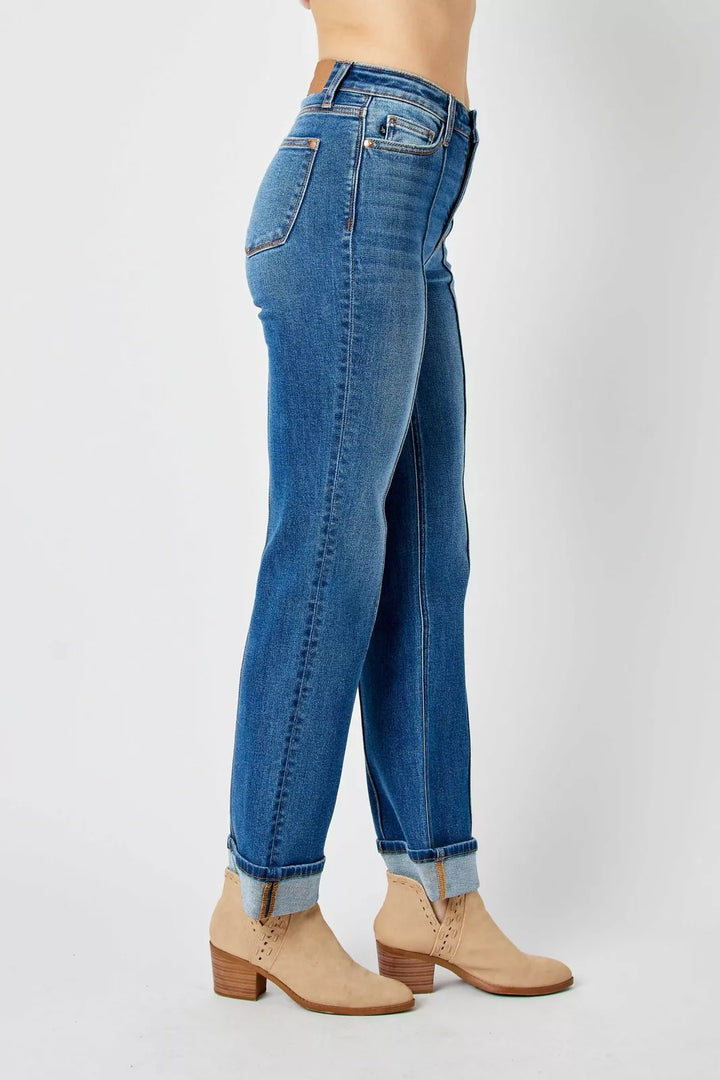 ALEX HIGH WAIST SEAM FRONT JEANS