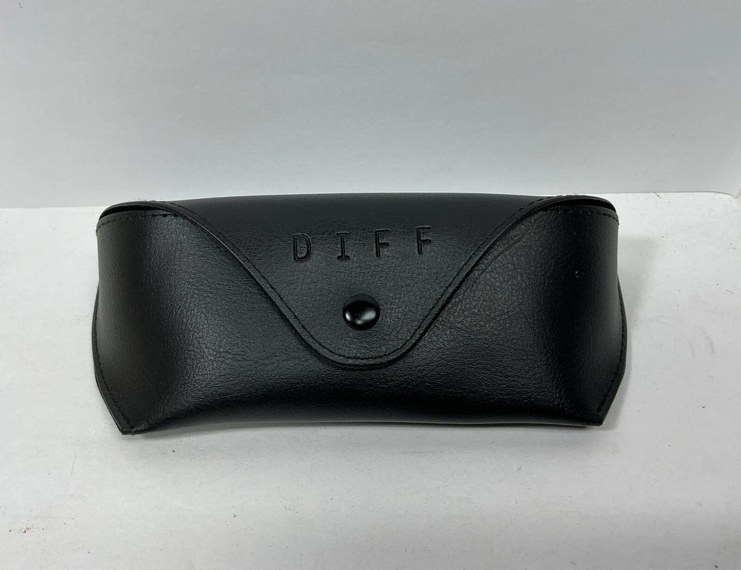 DIFF BLACK TRAVEL SUNGLASS CASE
