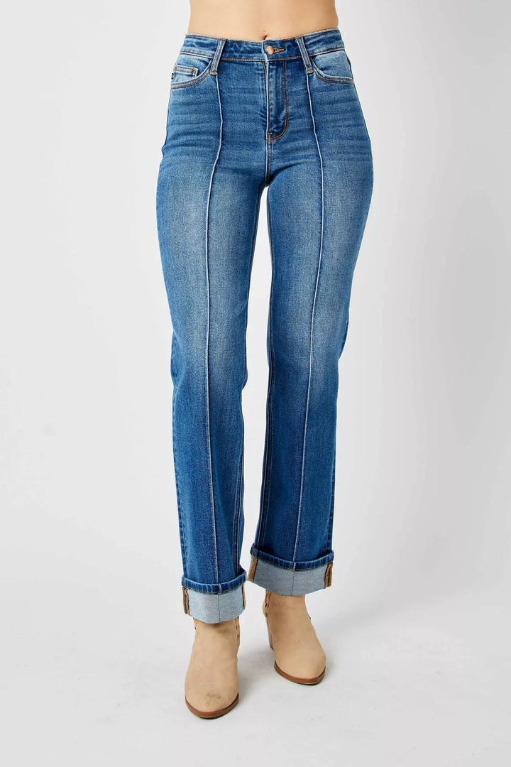 ALEX HIGH WAIST SEAM FRONT JEANS