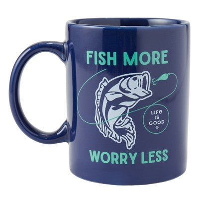 FISH MORE WORRY LESS MUG
