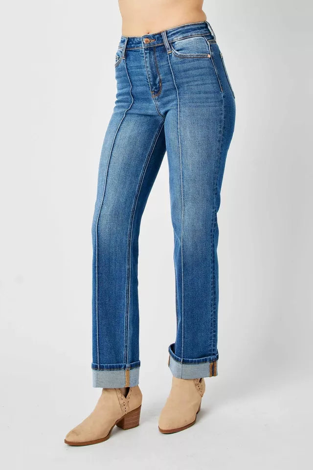 ALEX HIGH WAIST SEAM FRONT JEANS