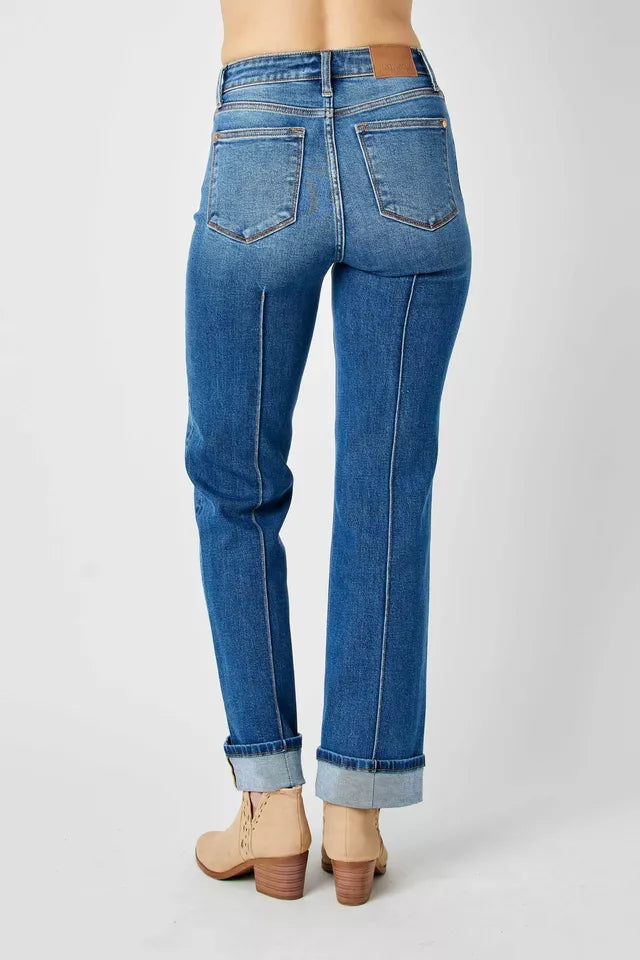 ALEX HIGH WAIST SEAM FRONT JEANS